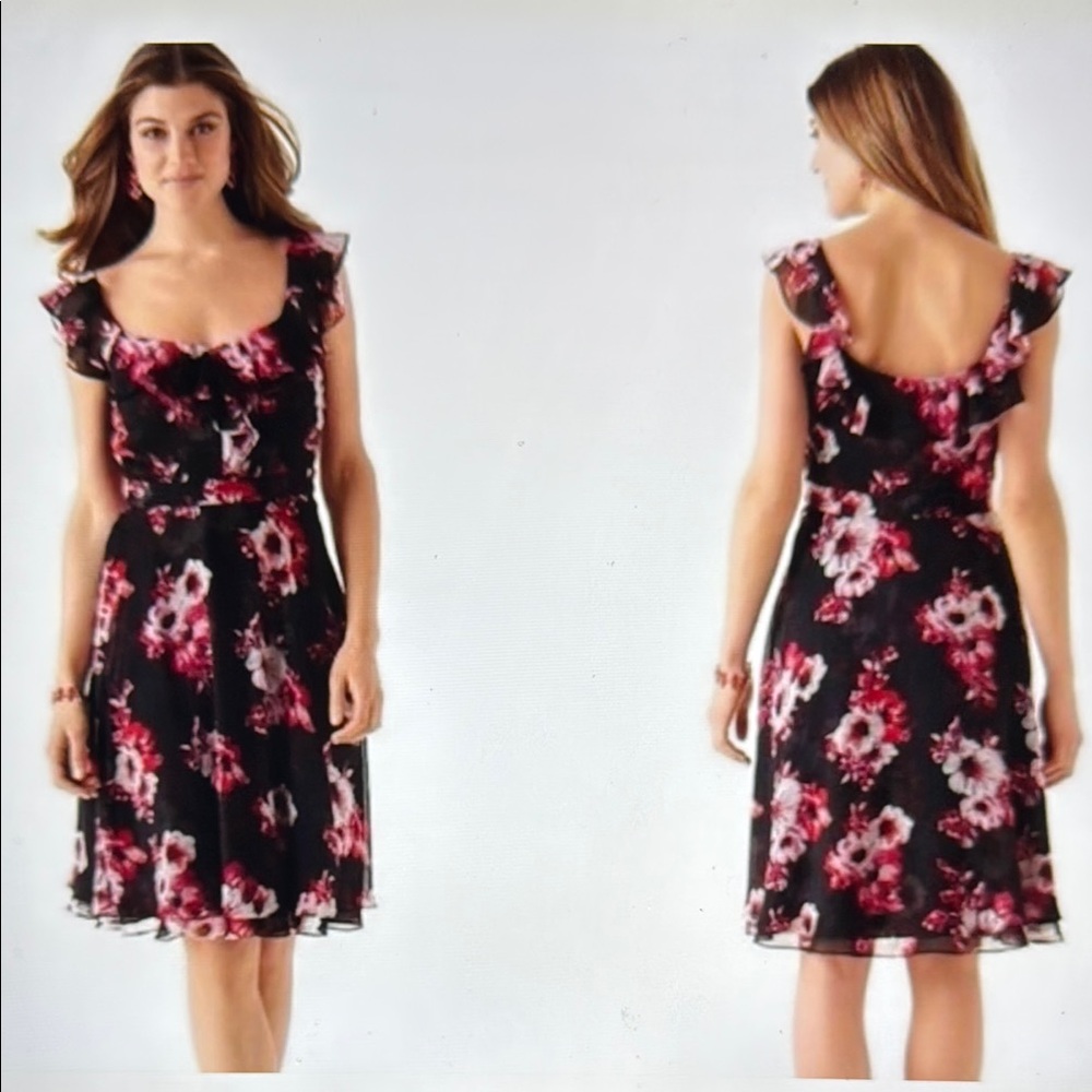 White House Black Market Floral Dress Size 8
